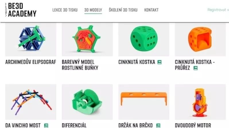 Jak učit na školách v 3D? Učitelům pomáhá online knihovna výukových lekcí s modely k 3D tisku